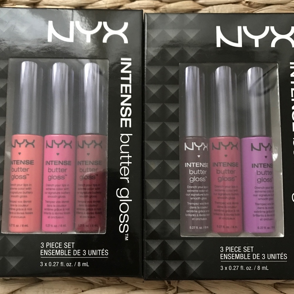 NIB 2x NYX Butter Gloss Sets